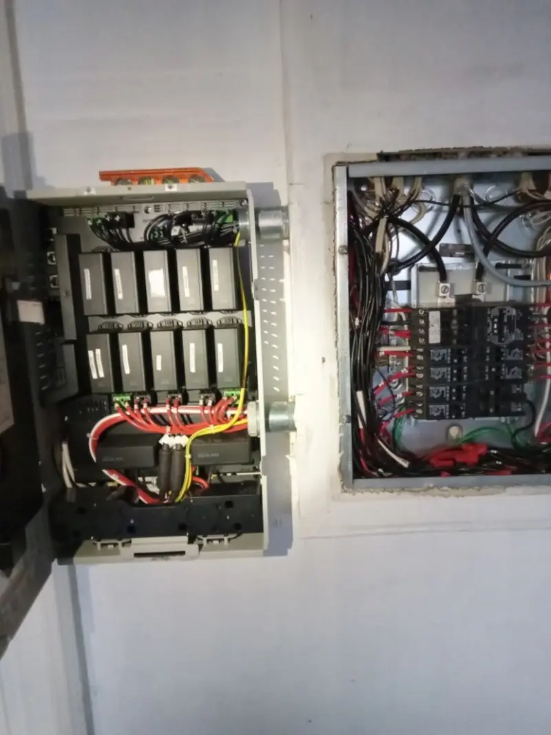 Electrical panel upgrade completed for Security Camera Wiring in Villa Hills